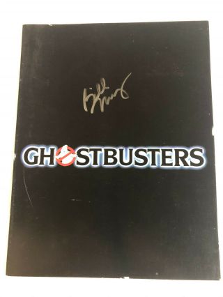 " Ghostbusters " Movie Program Signed By Bill Murray.