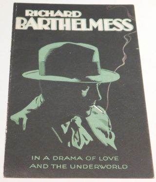 The Noose - Vintage 1928 Silent Film Richard Barthelmess Movie Herald