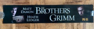 The Brothers Grimm Mylar 5x25 Poster Rare Heath Ledger Matt Damon