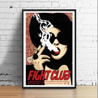 Fight Club Marla Singer Smoking 11 X 17 Movie Poster Horror Art Poster Mondo
