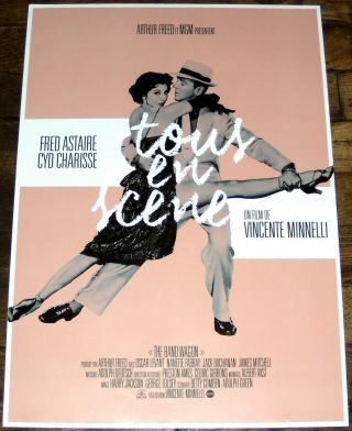 The Band Wagon Fred Astaire Cyd Charisse Vincente Minnelli Small French Poster