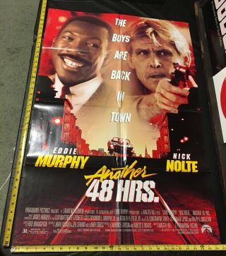 Vintage 1990 Another 48 Hours Theater Movie Poster Ds 1 - Sh Murphy Nolte