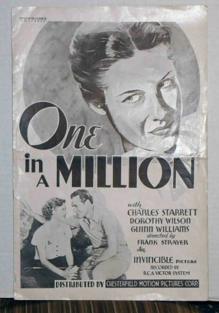 One In A Million 1935 Dorothy Wilson,  Charles Starrett,  Guinn 