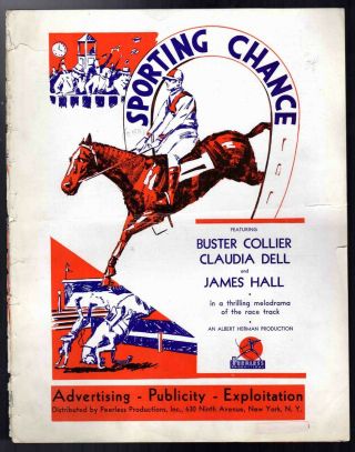 Sporting Chance 1931,  William Collier Jr. ,  Claudia Dell,  James Hall Horse Racing
