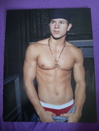 Marky Mark Wahlberg 1 Page Pinup Poster Clipping / E1 Shirtless Major