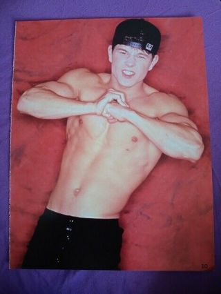 Marky Mark Wahlberg 1 Page Pinup Poster Clipping / E2 Shirtless Major