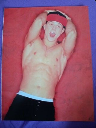 Marky Mark Wahlberg 1 Double Page Pinup Poster Clipping / E3 Shirtless Major