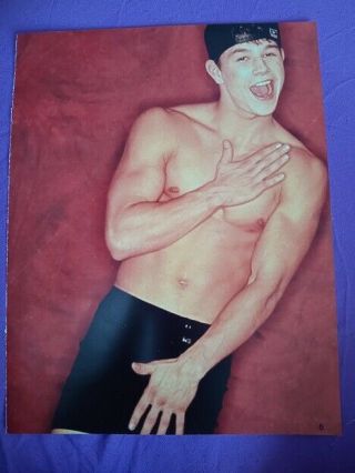 Marky Mark Wahlberg 1 Double Page Pinup Poster Clipping / E5 Shirtless Major