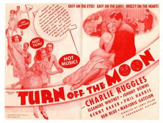 Turn Off The Moon 1937,  Charles Ruggles,  Eleanore Whitney,  Johnny Downs
