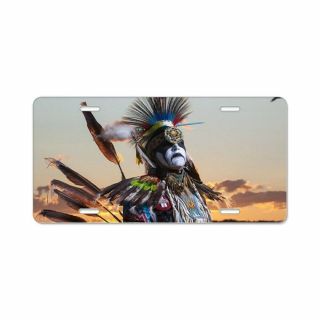 Cafepress Native American Crow Warrior License Plate (1737182380)