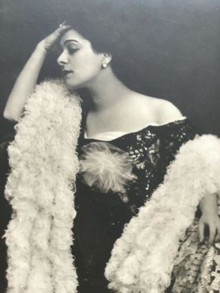 Alla Nazimova Rare Early Rotograph Nyc Series Real Photo 1900s Postcard 21/1