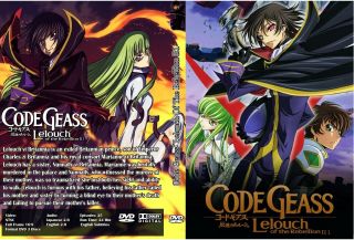Code Geass,  1st & 2nd,  50 Episodes,  Japanese & English Audio & Subt,  6 Dvd,  2 Boxes