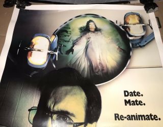 BRIDE OF RE - ANIMATOR Movie Poster 27x41” LIVE HOME VIDEO H.  P.  Lovecraft YUZNA 90 2