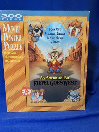 An American Tail Fievel Goes West Movie Poster Puzzle