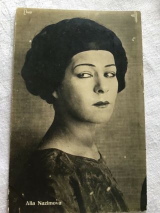 Alla Nazimova As Salome Rare Lgbt History Int 1922 Postcard 21/1