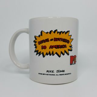 Licensed 1996 Mtv Beavis And Butthead Do America Coffee Mug Tea Cup Mike Judge