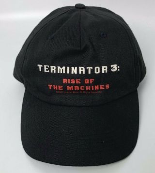 Rare " Terminator 3: Rise Of The Machines " Movie Film Cap Hat