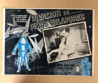 Vintage Sci - Fi Movie Lobby Card: Invasion De Discos Voladores (1)