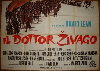 Doctor Zhivago - David Lean - Julie Christie - Omar Sharif - G.  Chaplin - Italian 4SH 2