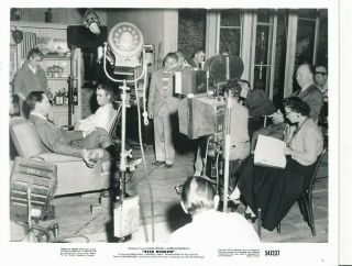 James Stewart Grace Kelly Director Alfred Hitchcock Candid Rear Window Photo