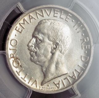 1930,  Kingdom Of Italy,  Victor Emmanuel Iii.  Silver 5 Lire Coin.  Pcgs Ms - 63