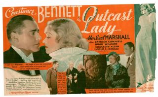 Outcast Lady 1934,  Constance Bennett,  Herbert Marshall