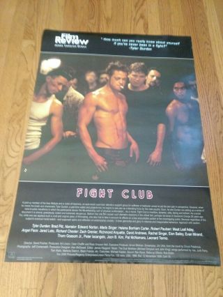 Brad Pitt Fight Club Movie Poster