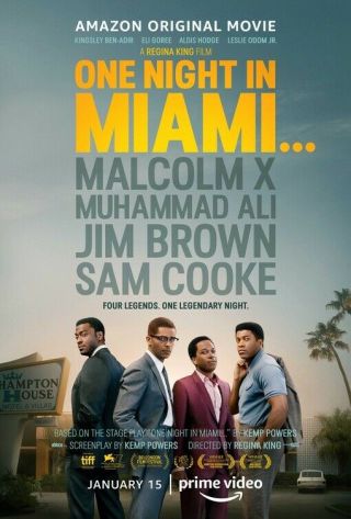 One Night In Miami (2021) D/s Orig Movie Poster 27x40 2 - Sided Regina King Ali X