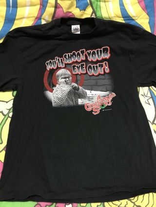 Vintage 2004 Christmas Story Youll Shoot Your Eye Out Graphic T Shirt Size Xl