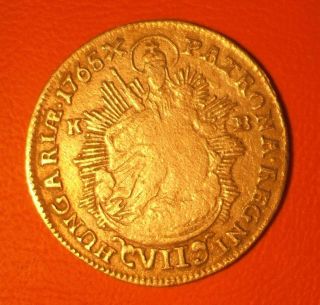 7 Krajczar 1765 Kb Hungary Silver Scarce On The Edge Lucky Coin