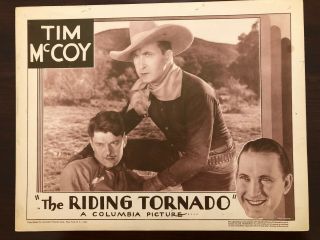 1932 Lobby Card - The Riding Tornado Starring Tim Mccoy & Shirley Grey