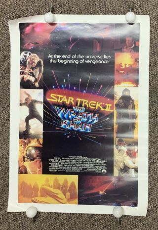 Star Trek 2 The Wrath Of Khan Poster From 1982 In