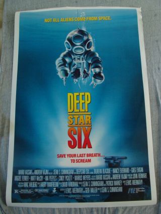 Deep Star Six Movie Poster Greg Evigan Nia Peeples Video Promo 1988