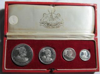 Lesotho 1966 Silver 4 Coin Proof Set & Cert.