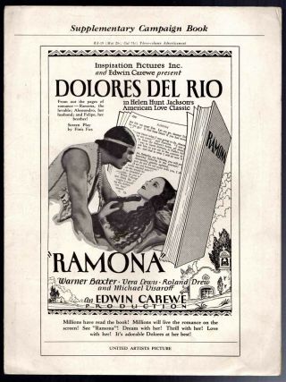 Ramona 1928 - Dolores Del Rio,  Warner Baxter,  Roland Drew