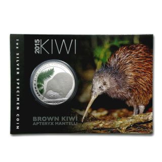 Zealand - 2015 - 1 Oz Silver Uncirculated Coin - Kiwi Coin