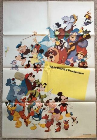 Walt Disney Mickey Minnie Donald Goofy Pluto Pinocchio Arg Movie Poster 183