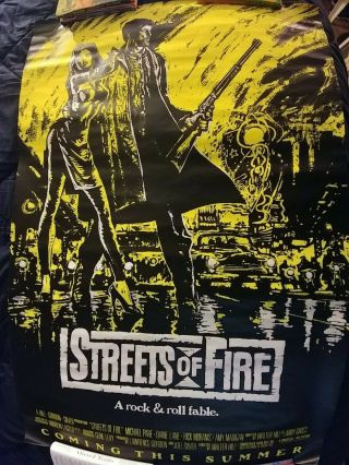 Vintage Streets Of Fire 1984 Movie Poster 41 X 27