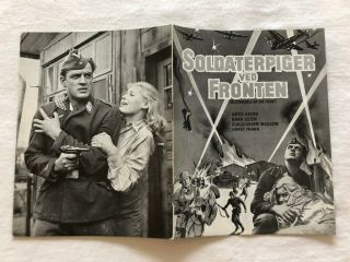 Blitzmädels An Die Front Eva Ingeborg Scholz Geerk Vtg 1958 Danish Movie Program