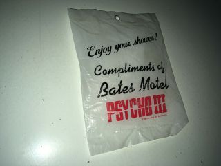 Psycho 3 Movie Promo 1985 Bates Motel Shower Cap Slasher Horror