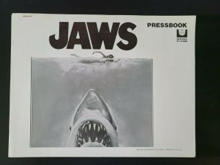 Vintage Jaws - Movie Pressbook - Spielberg - Shaw - Dreyfuss - Scheider