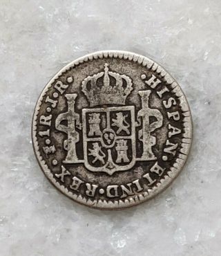 1776 PTS JR Bolivia 1 Real.  King Carolus III.  Better Date Coin KM 52 2