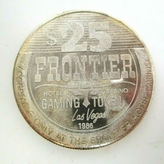 Frontier Hotel Casino Gaming Token Vegas 1986 1oz Fine Silver