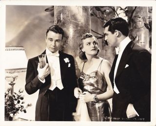 Cary Grant Doris Nolan Lew Ayres Vintage Holiday Kahle Stamp Dbw Photo