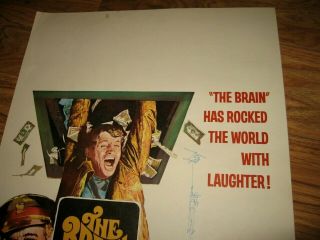 The Brain Orginal Movie Poster Window Card 1969 David Niven Eli Wallach 2