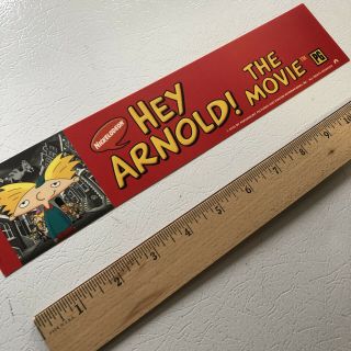 Hey Arnold The Movie Mylar Poster — Ds 2.  5 X 11.  5 - Nickelodeon Nicktoons