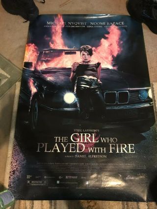 The Girl Who Played With Fire Double Sided 40x27 Advance Theater Poster