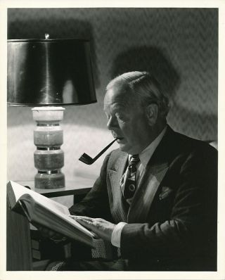 Charles Winninger Vintage Clarence Bull Mgm Studio Portrait Photo Pipe