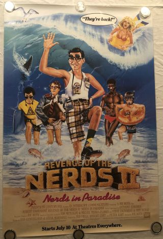 Revenge Of The Nerds 2 Rolled 27x41 Movie Poster Ii 1987 With Bonus