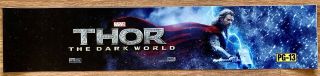 ✨ Marvel - Thor 2: The Dark World (2013) - Movie Theater Poster Mylar - Lg 5x25